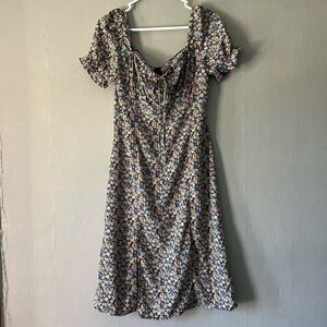 SHEIN Floral Midi Dress Size Medium